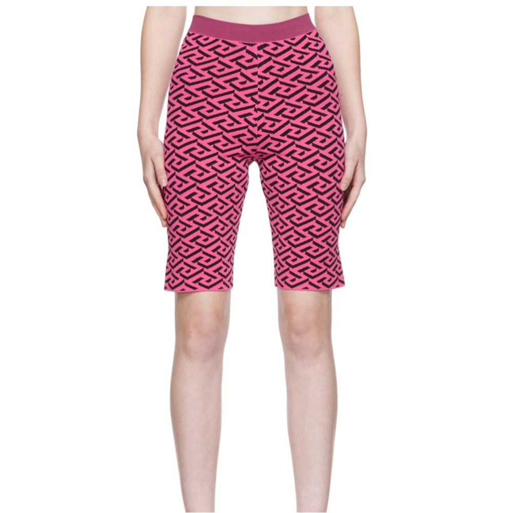 VERSACE
Pink 'La Greca' Shorts